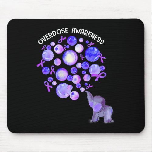 Blowing Up Purple Balloons Overdose Awareness 3  Mouse Pad