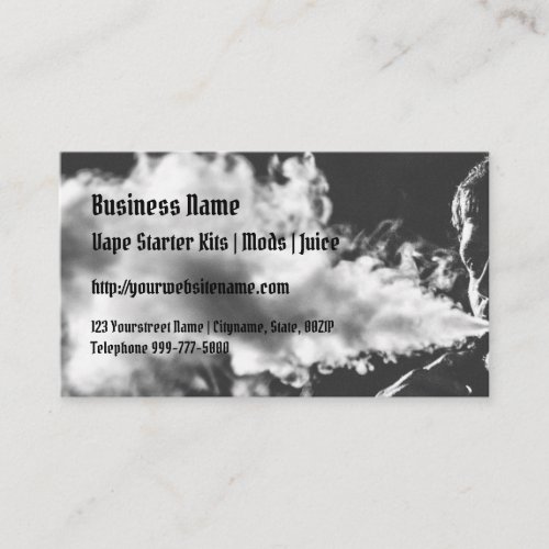 Blowing Vape Cloud Business Card