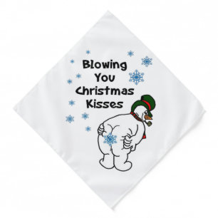 Blowing You Christmas Kisses Bandana