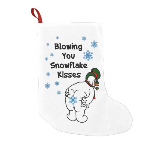 Blowing You Snowflake Kisses Christmas Stocking