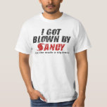 Blown By Sandy Distressed Hurricane Sandy T-shirt at Zazzle