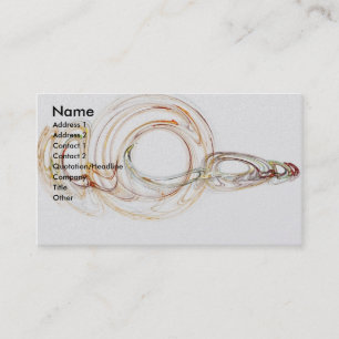 Blown Glass Sculpture Business Card