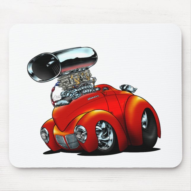 Blown Willys Mouse Pad (Front)