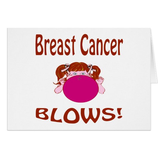 Blows Breast Cancer Card (Front Horizontal)