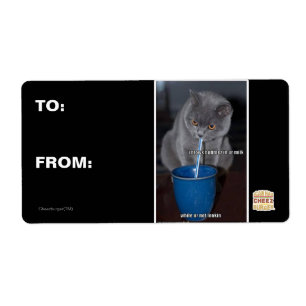 Blows Bubbles in ur milk Label