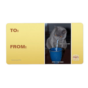 Blows Bubbles in ur milk Label