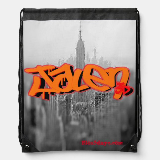 Blox3dnyc.com Empire design for Jalen Drawstring Bag (Front)