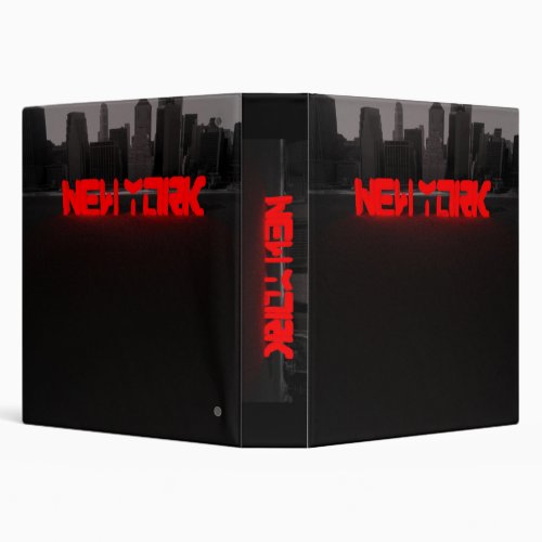 Blox3dnyccom New York Hudson river 3 Ring Binder