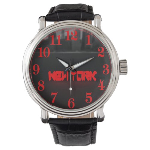Blox3dnyccom New York Hudson river Large Clock Watch