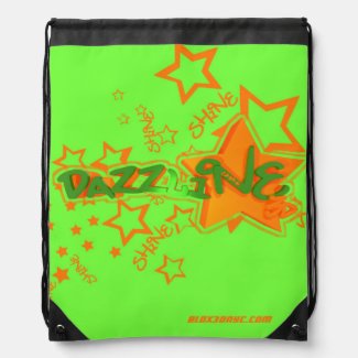 Blox3dnyc.com Urban star design for Dazzling. Drawstring Backpack