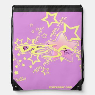 Blox3dnyc.com Urban star design for Deja Drawstring Bag