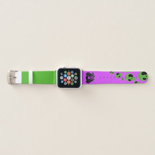 Blox3dnyccom Wicked lady designGreenPurple Apple Watch Band