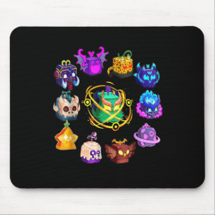 Blox Fruit Round Of Mythicales For Birthday Mouse Pad