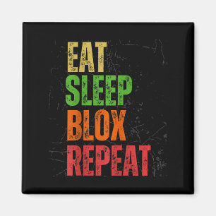 Blox Gaming Tee, Eat Sleep Blox Repeat, Kids Gamin Magnet