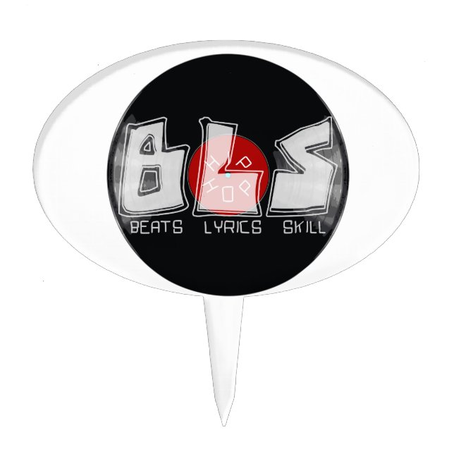 BLS beats lyrics skill HIP HOP Cake Topper (Front)