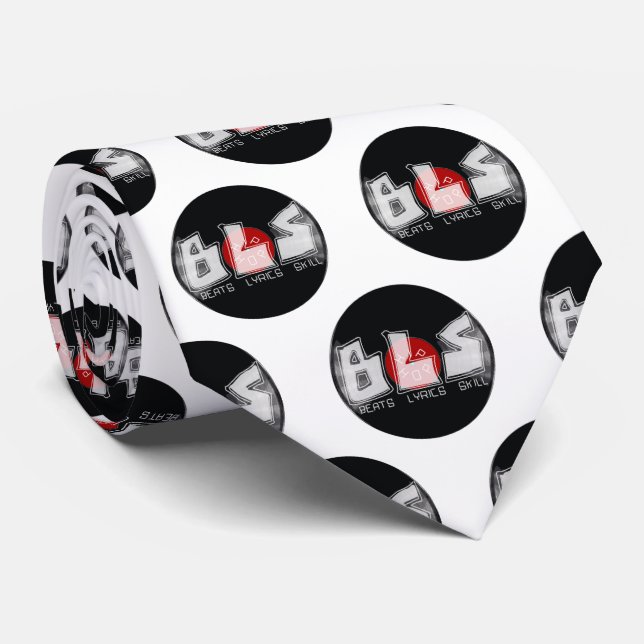 BLS beats lyrics skill HIP HOP Neck Tie (Rolled)