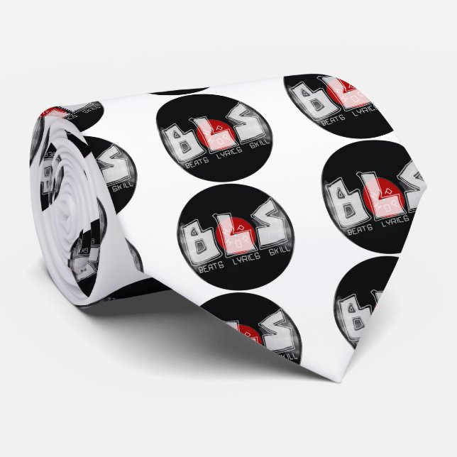 BLS beats lyrics skill HIP HOP Neck Tie (Rolled)