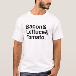 BLT Bacon Lettuce Tomato List String T-Shirt