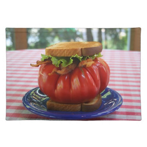 BLT with Giant Tomato Cloth Placemat