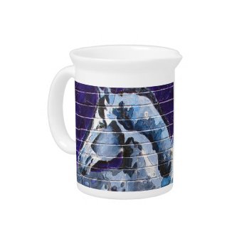 Blu At The Blue Line Beverage Pitcher by ShanChicago at Zazzle