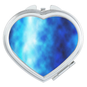 Blu Glass Compact Mirror