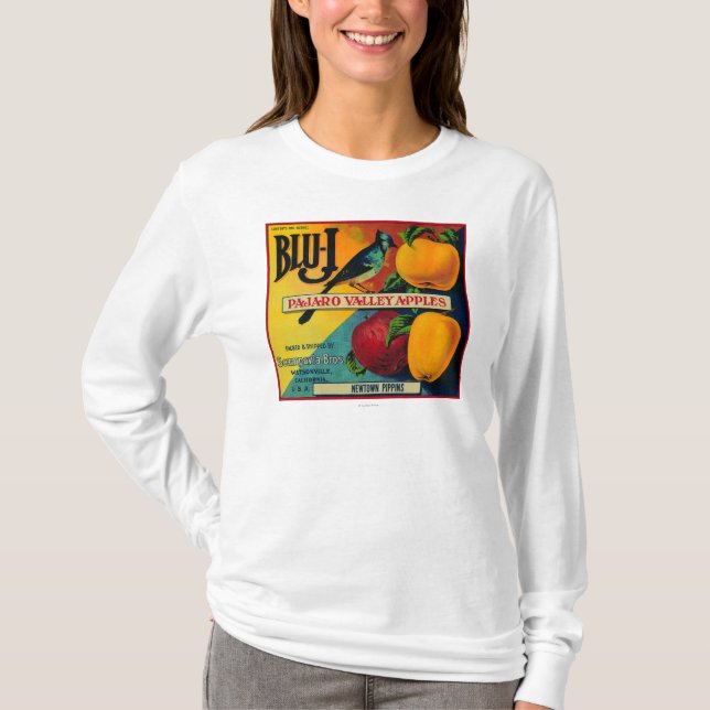 Blu-J Apple Crate LabelWatsonville, CA T-Shirt (Front)