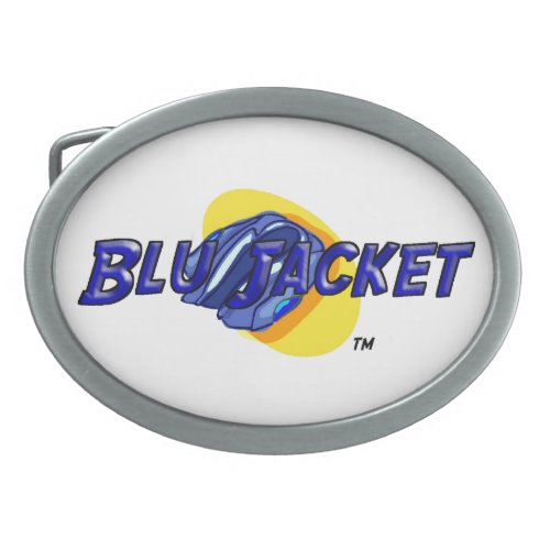 Blu Jacket Logo Oval Belt Buckle