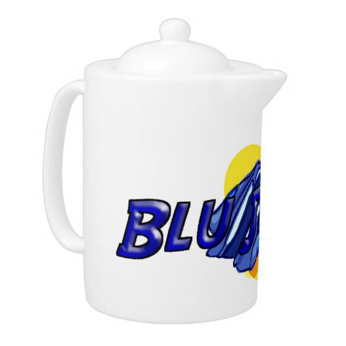 Blu Jacket Logo Teapot