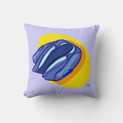 Blu Jackets Blue Jacket Throw Pillow