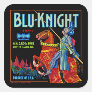 Blu Knight Fruit Label