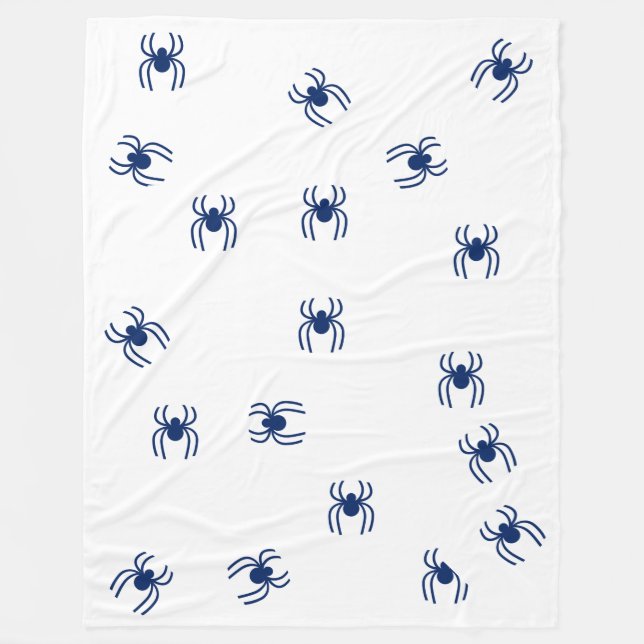 Blu spider fleece blanket (Front)