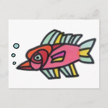 Blub Fish Pinknose Postcard by starryseas at Zazzle