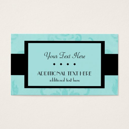 Customizable Blue Business Card