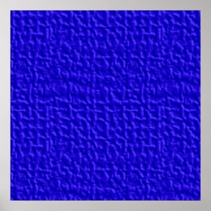 blue057 DARK ROYAL BLUE WAFFLE TEXTURE TEMPLATE BA Poster