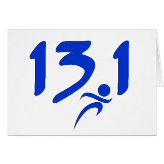Blue 13.1 half-marathon cards