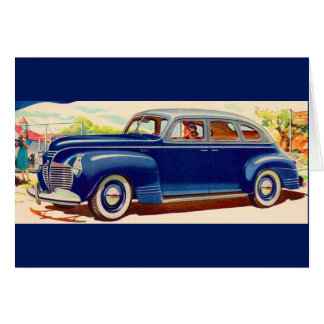blue 1941 Plymouth Cards