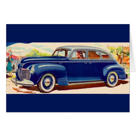blue 1941 Plymouth Cards (Front Horizontal)