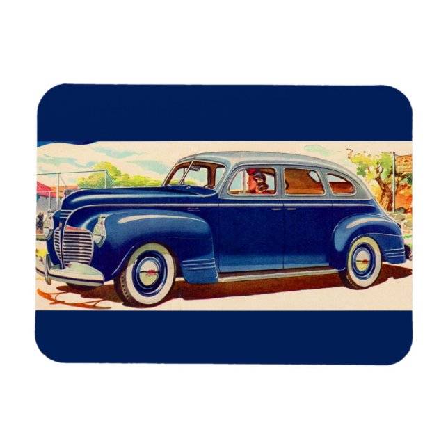 blue 1941 Plymouth Magnet (Horizontal)
