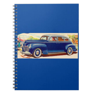 blue 1941 Plymouth Notebook