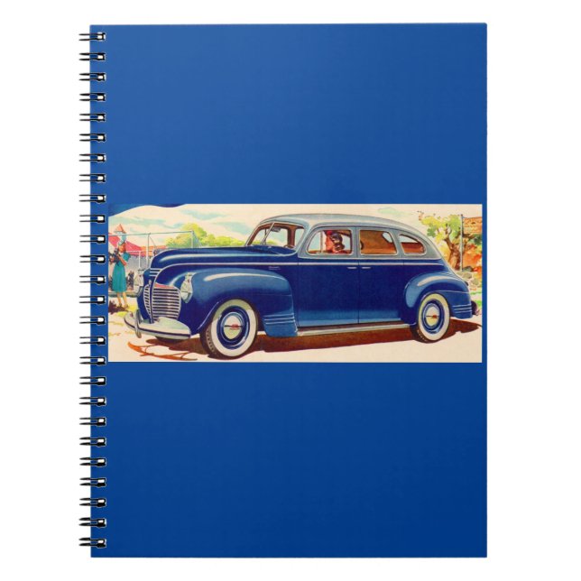 blue 1941 Plymouth Notebook (Front)