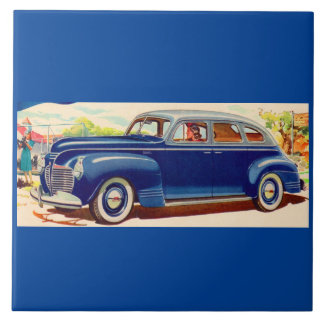 blue 1941 Plymouth Tile