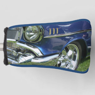Blue 1957 Chevy Vintage Car Golf Head Cover