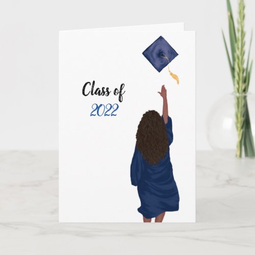 Blue 2022 Congratulations Graduate Card _ Female