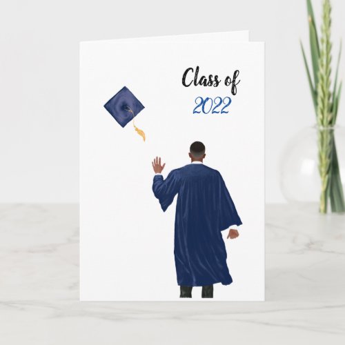 Blue 2022 Congratulations Graduate Card _ Male