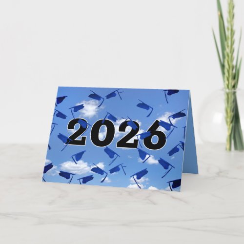 Blue 2026 Graduation Caps in Sky 