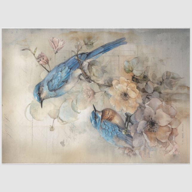 Blue 2 tissue paper (Front)