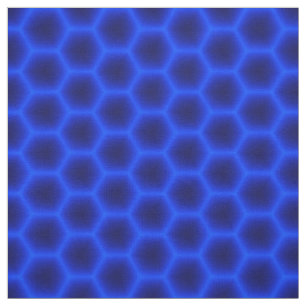 Blue 3D Honeycomb Fabric