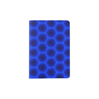 Blue 3D Honeycomb Passport Holder