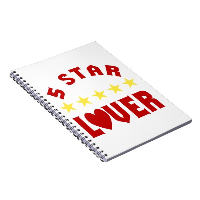 Blue 5 Star Lover Notebook (Right Side)