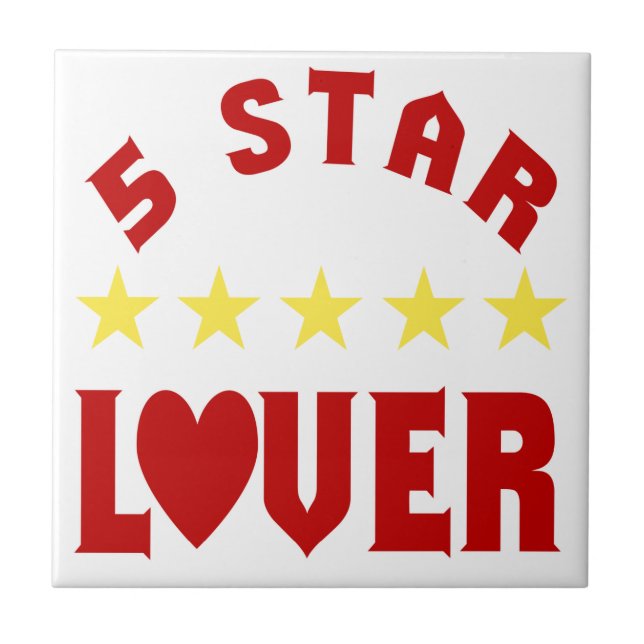Blue 5 Star Lover Tile (Front)
